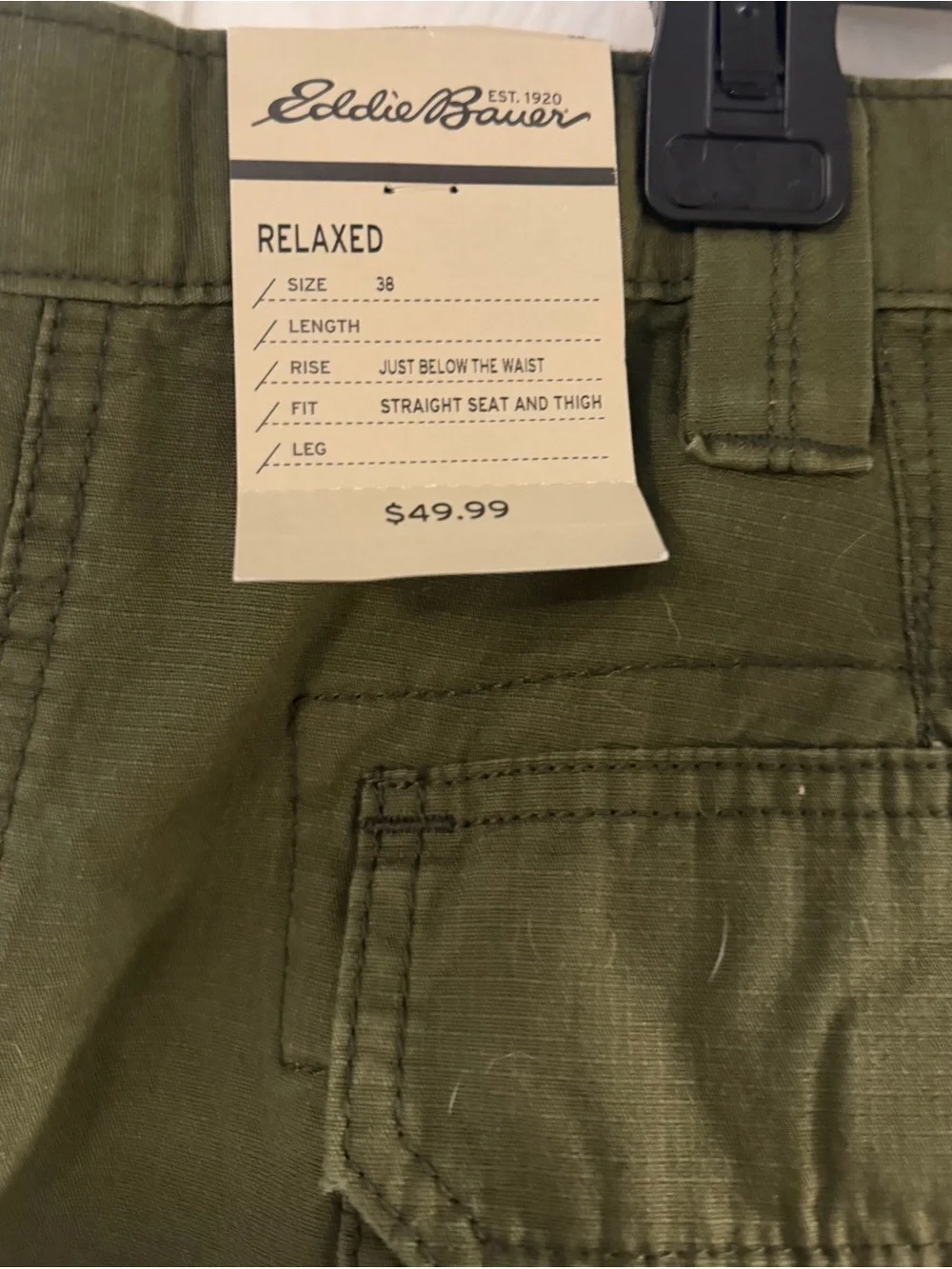 Eddie Bauer Olive Green Cargo Shorts